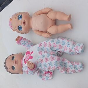 Baby Alive Baby/Zapf Creations Doll Bundle 2 Dolls